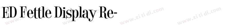 ED Fettle Display Re字体转换